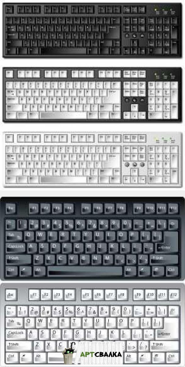 Клавиатура в векторе | Keyboard vector